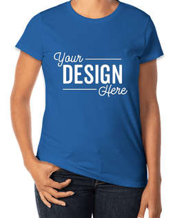 Anvil Women's Jersey T-shirt - Color: Neon Blue