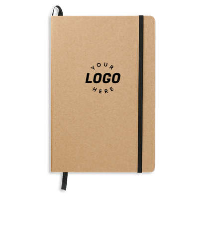 JournalBooks ® Debossed Recycled Ambassador Bound Notebook - Natural
