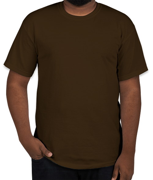 Gildan Ultra Cotton T-shirt - Embroidered in Dark Chocolate