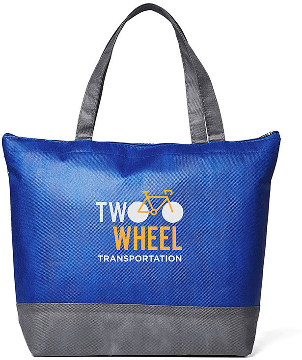 Hexagon Pattern Non-Woven 18 Can Cooler Tote Bag