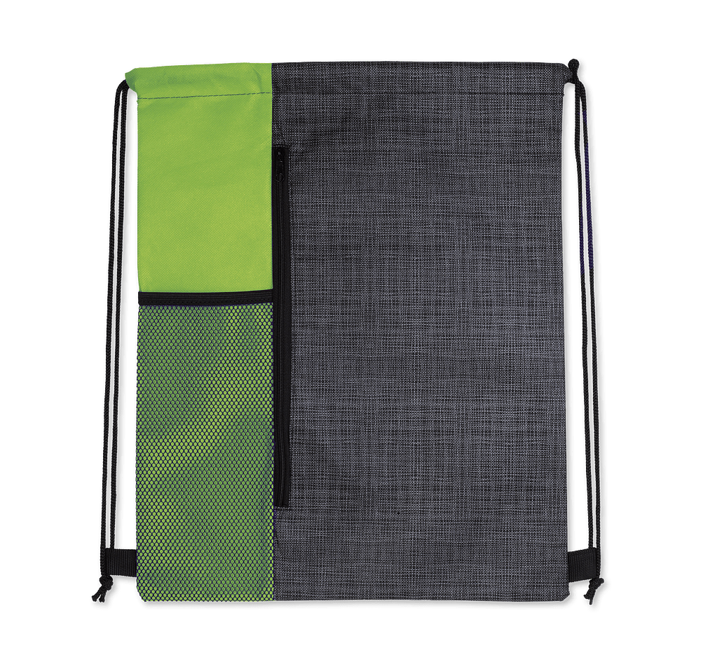 Full Color Non-Woven Vertical Drawstring Bag-default