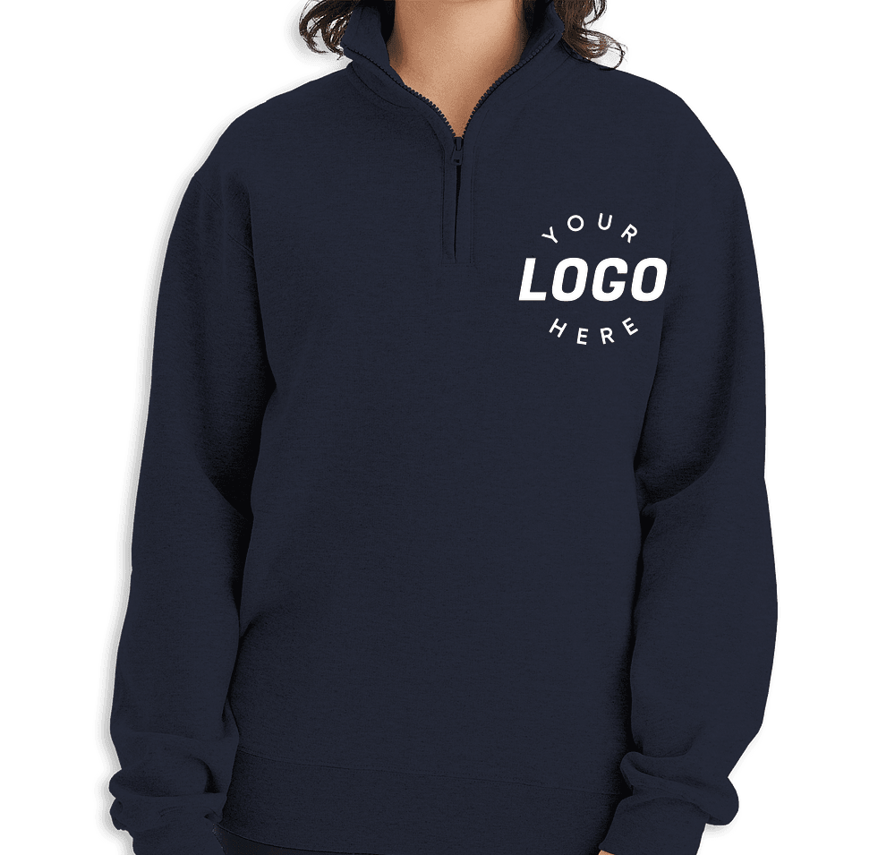 Champion Powerblend Eco Midweight Quarter Zip Sweatshirt | Custom