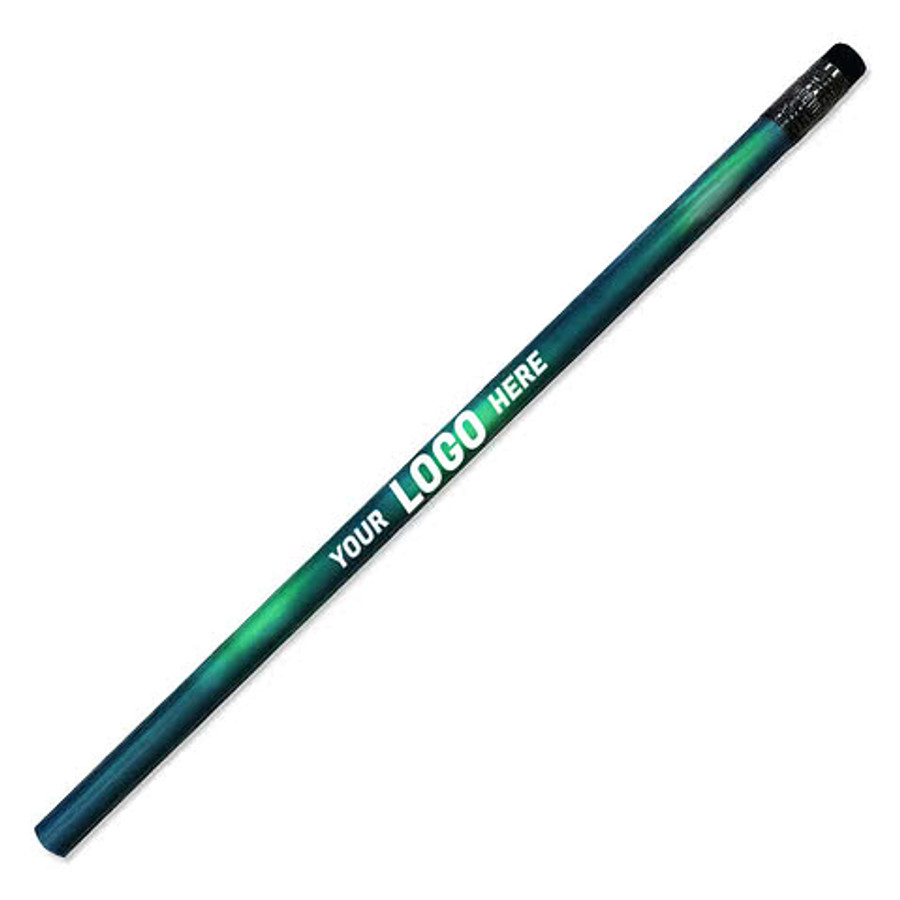 Color Changing Mood Pencil with Black Eraser in Bright Green To Bright Yellow