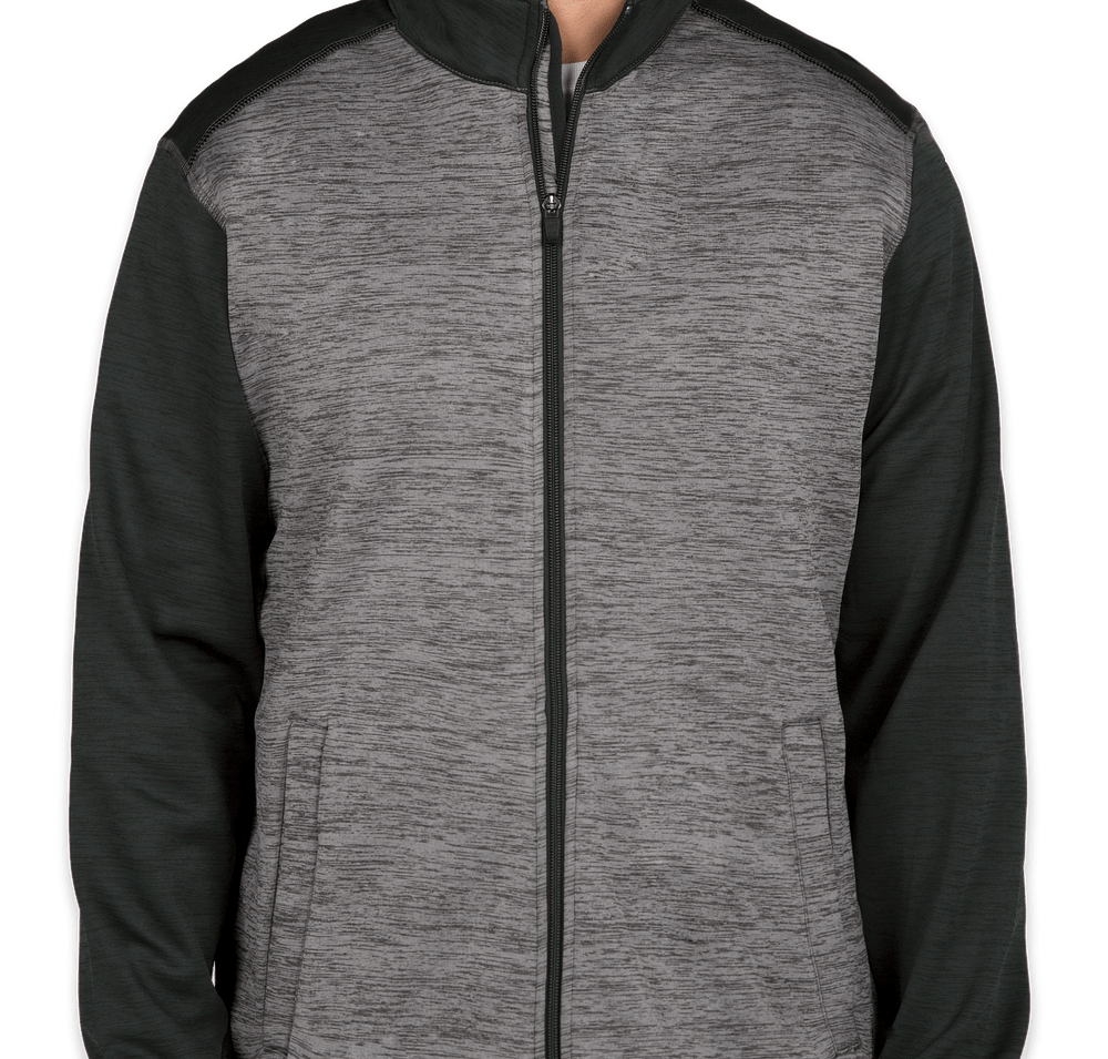 Devon & Jones Newbury Melange Fleece Full Zip Jacket-default