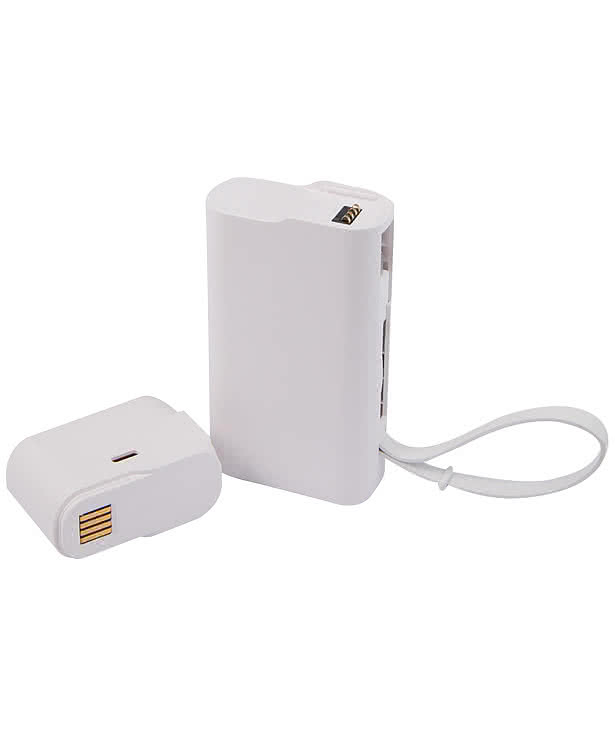 Full Color 10,000 mAh Portable Power Bank with AC Adapter