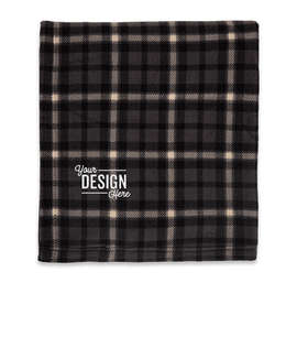 Eddie Bauer Woodland Blanket - Color: Grey Steel / Bone
