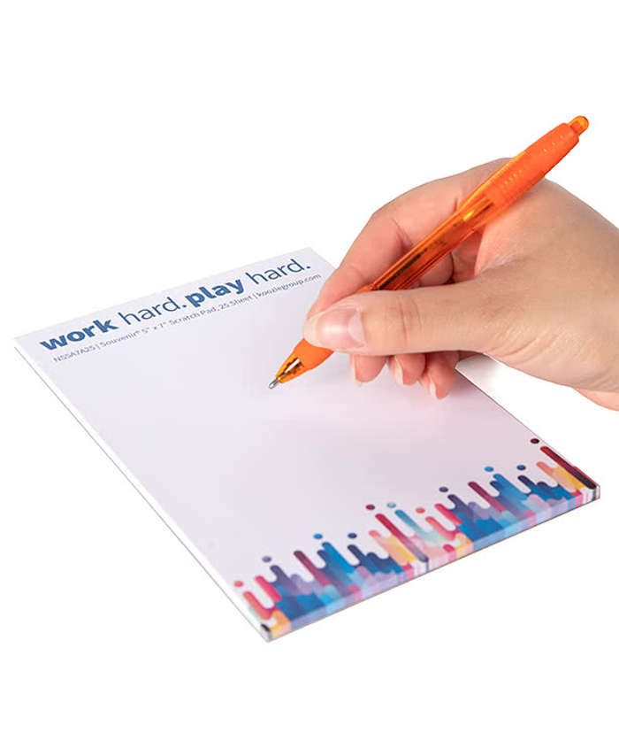 Full Color Souvenir 5" x 7" Scratch Pad - 50 sheets/pad (Case of 250)