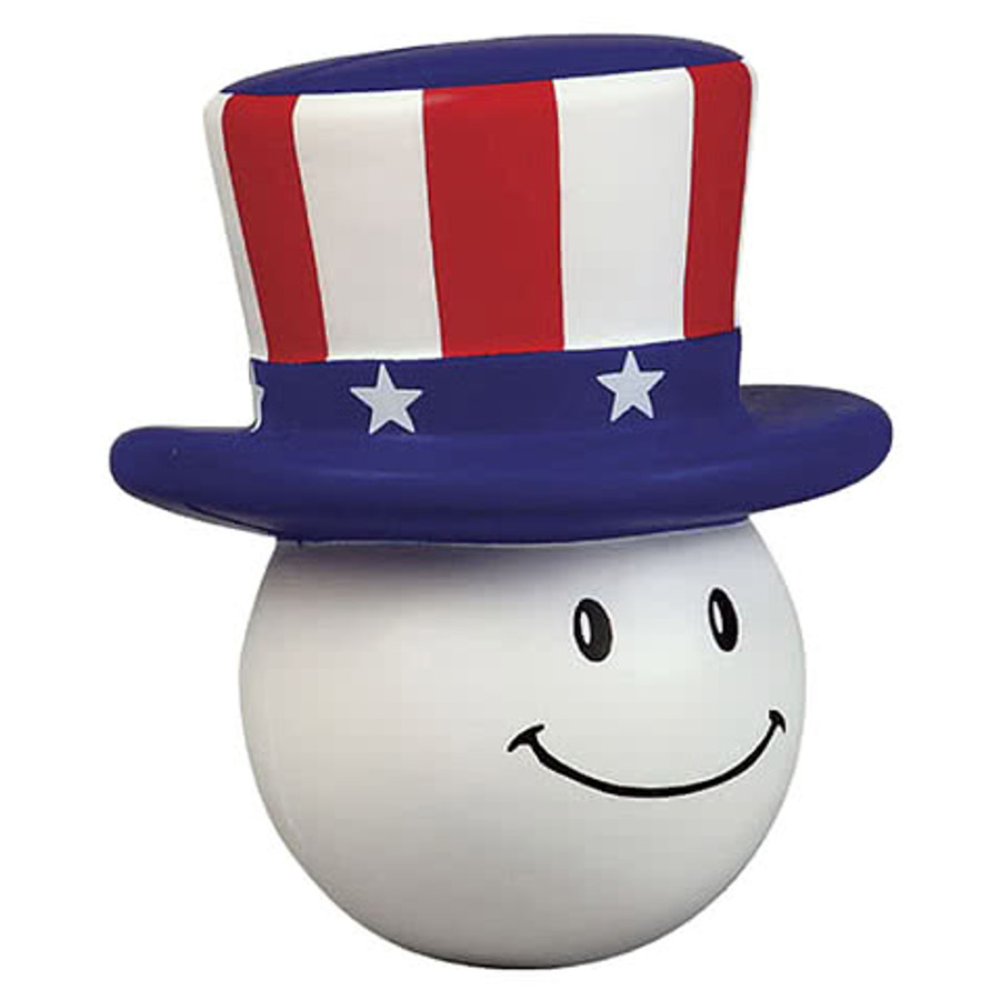 Happy Patriot Stress Reliever in Red/White/Blue