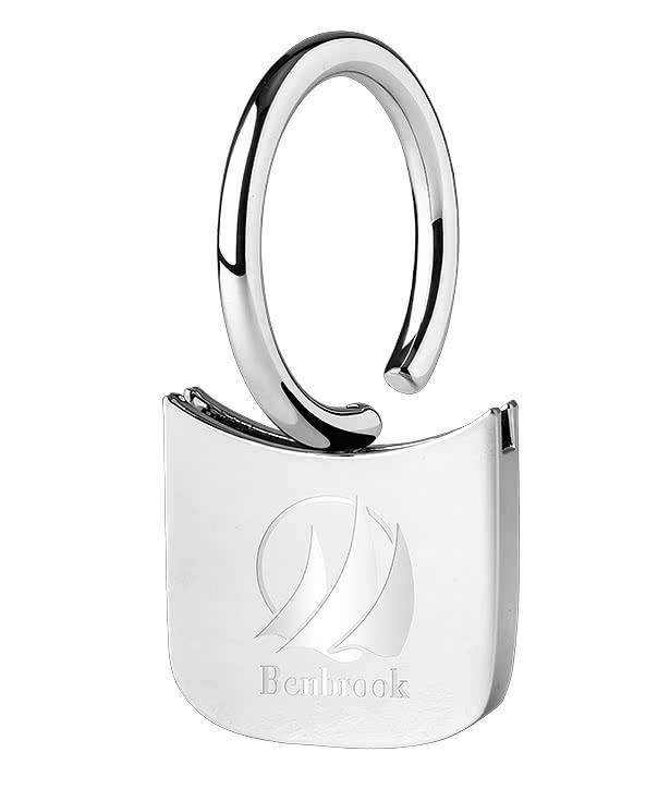 Laser Engraved Lightweight Metal Keychain
