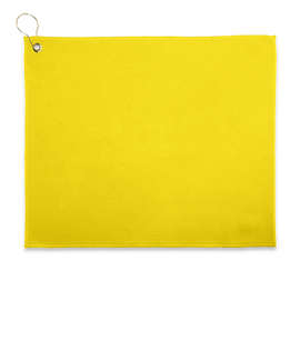 Full Color Epicolor Premium Grommeted Golf Towel - Color: Yellow