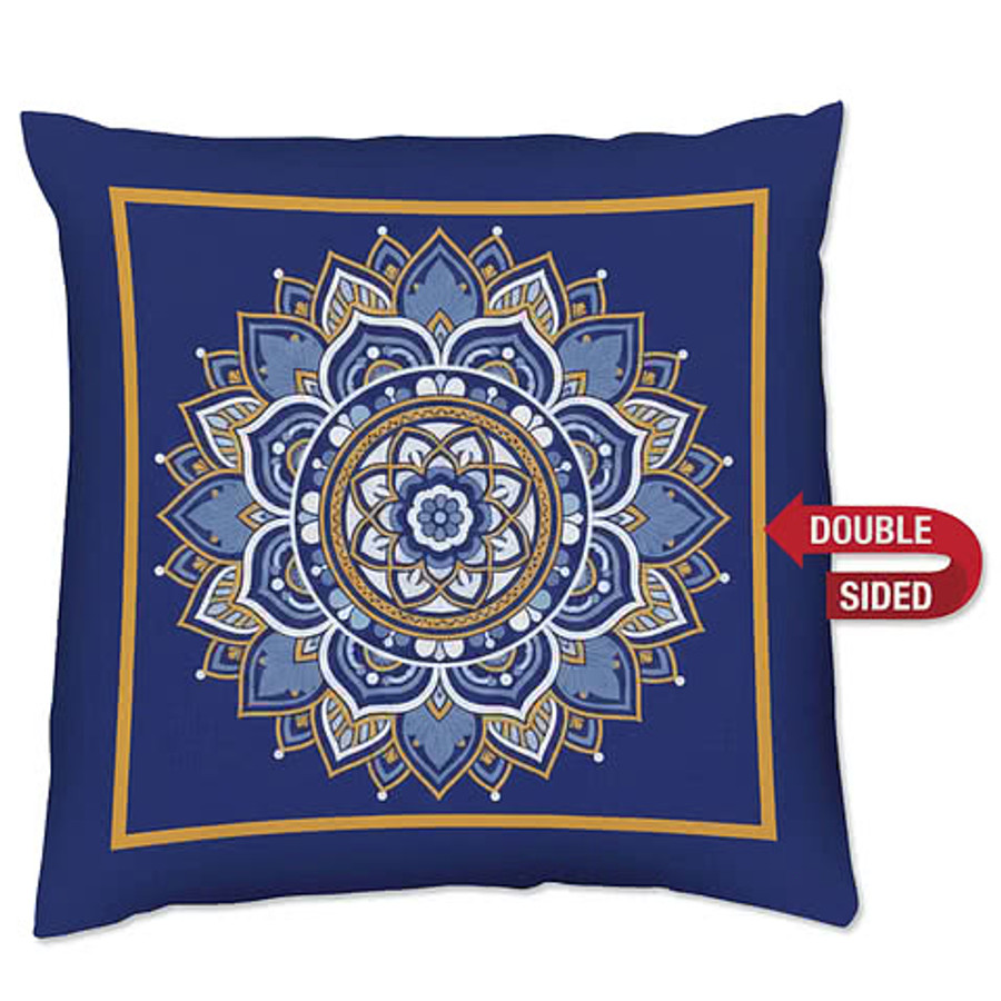 Full Color 20" x 20" Double-Sided Throw Pillow in White