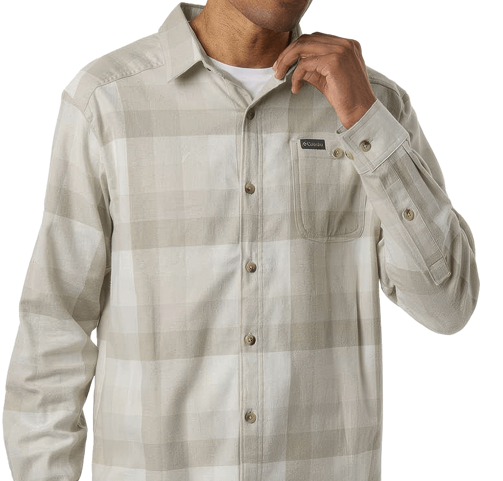 Columbia Cornell Woods Plaid Flannel Long Sleeve Shirt - Printed-default