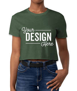 Next Level Women's Crop T-shirt - Color: Royal Pine