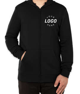 Alternative Apparel Eco-Cozy Zip Hoodie - Color: Black