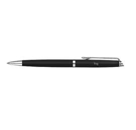 Laser Engraved Waterman Hemisphere Ballpoint Pen (blue ink) - Color: Matte Black / Chrome Trim