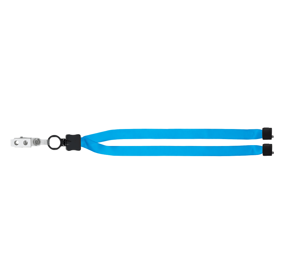 Full Color Lanyard with O-Ring, Metal Bulldog Clip, and Convenience Release-default