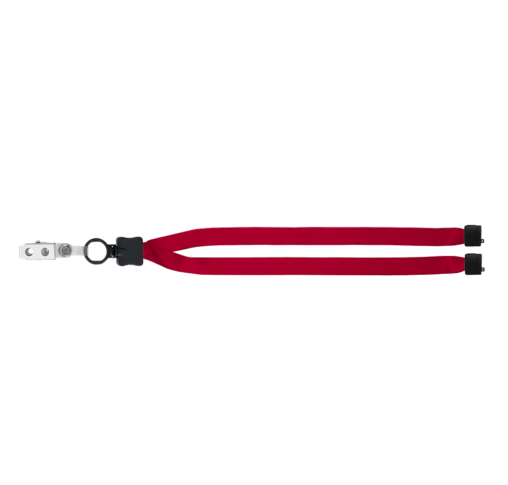 Full Color Lanyard with O-Ring, Metal Bulldog Clip, and Convenience Release-default