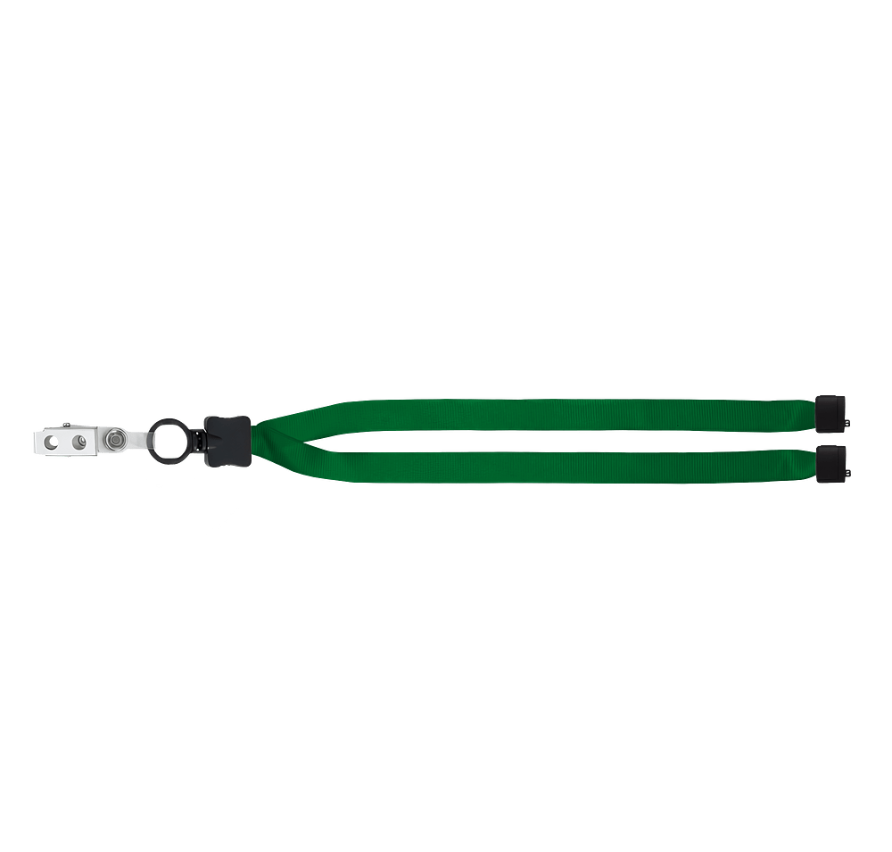 Full Color Lanyard with O-Ring, Metal Bulldog Clip, and Convenience Release-default