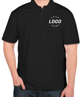 Port Authority Silk Touch Performance Polo - Embroidered - Color: Black