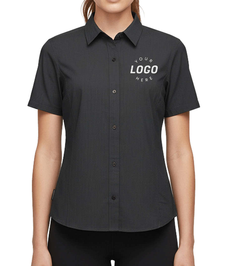 Stormtech Women’s Azores Quick Dry Short Sleeve Shirt in Black