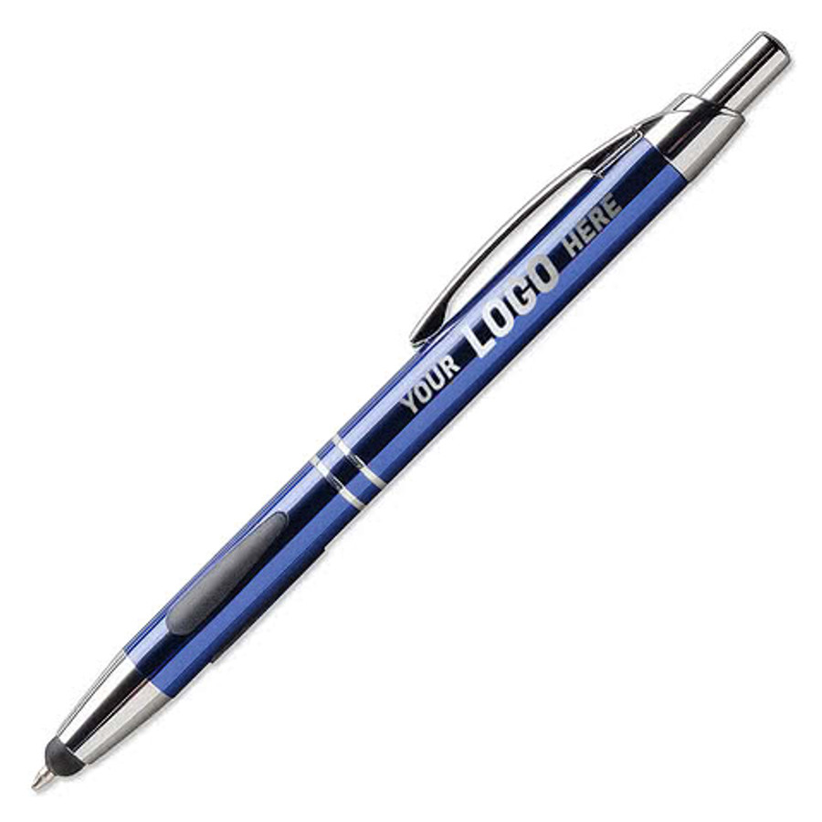 Laser Engraved Vienna Stylus Pen (black ink) in Champagne