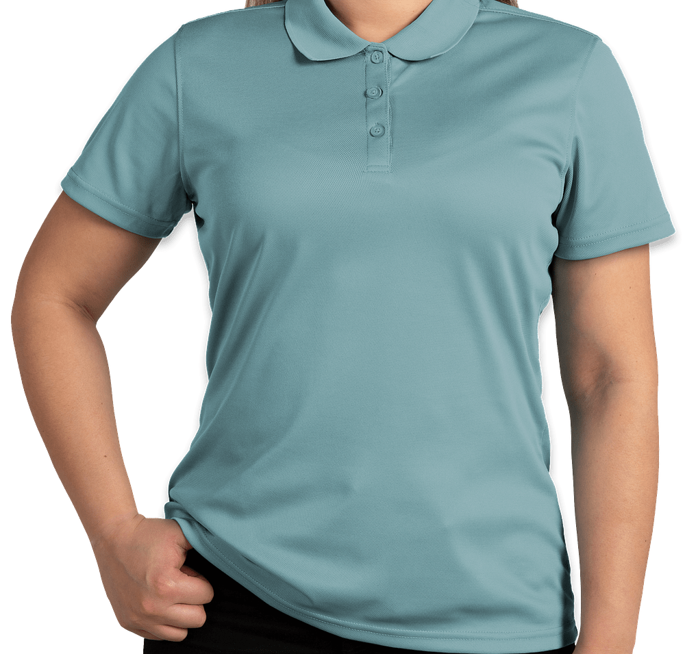 Clique by Cutter & Buck Women's Spin Eco Performance Pique Polo - Printed-default