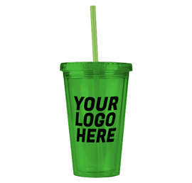 16 oz. Acrylic Cafe Tumbler - Color: Green