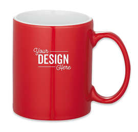 11 oz. Bounty Spirit Ceramic Mug - Color: Red