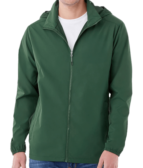 Elevate Toba Packable Windbreaker Jacket in Forest Green