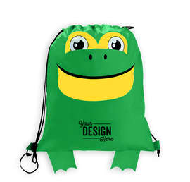 Paws N Claws Sport Drawstring Bag - Color: Frog