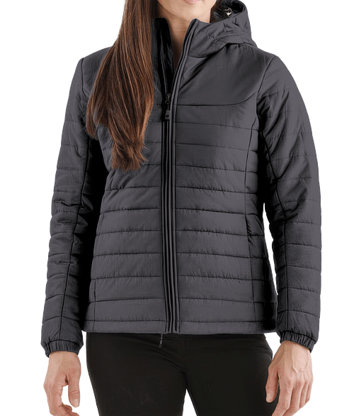 Stormtech Women's Nautilus Quilted Hooded Insulated Jacket in Dolphin