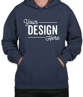 Fruit of the Loom Sofspun Pullover Hoodie - Color: Indigo Heather