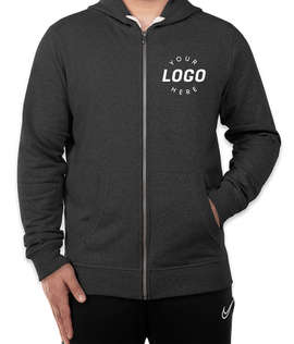 District Re-Fleece Zip Hoodie - Color: Charcoal Heather