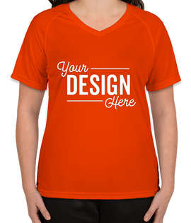 Augusta Women's Attain Raglan Performance Shirt - Color: Orange