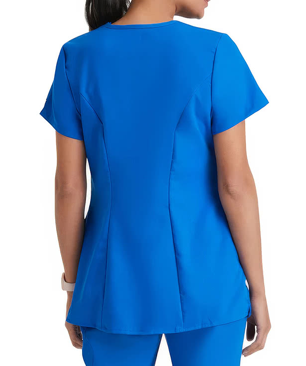 Grey's Anatomy by Barco Women's Lilah Mock Wrap Maternity Scrub Top