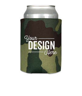 Foldable Can Cooler - Color: Green Camo