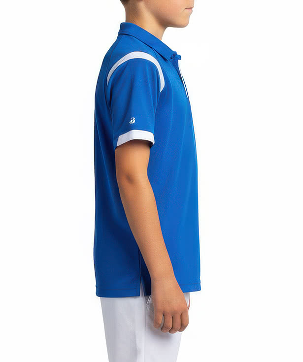 Badger Sport Youth On the Rise Odor-Resistant Performance Polo