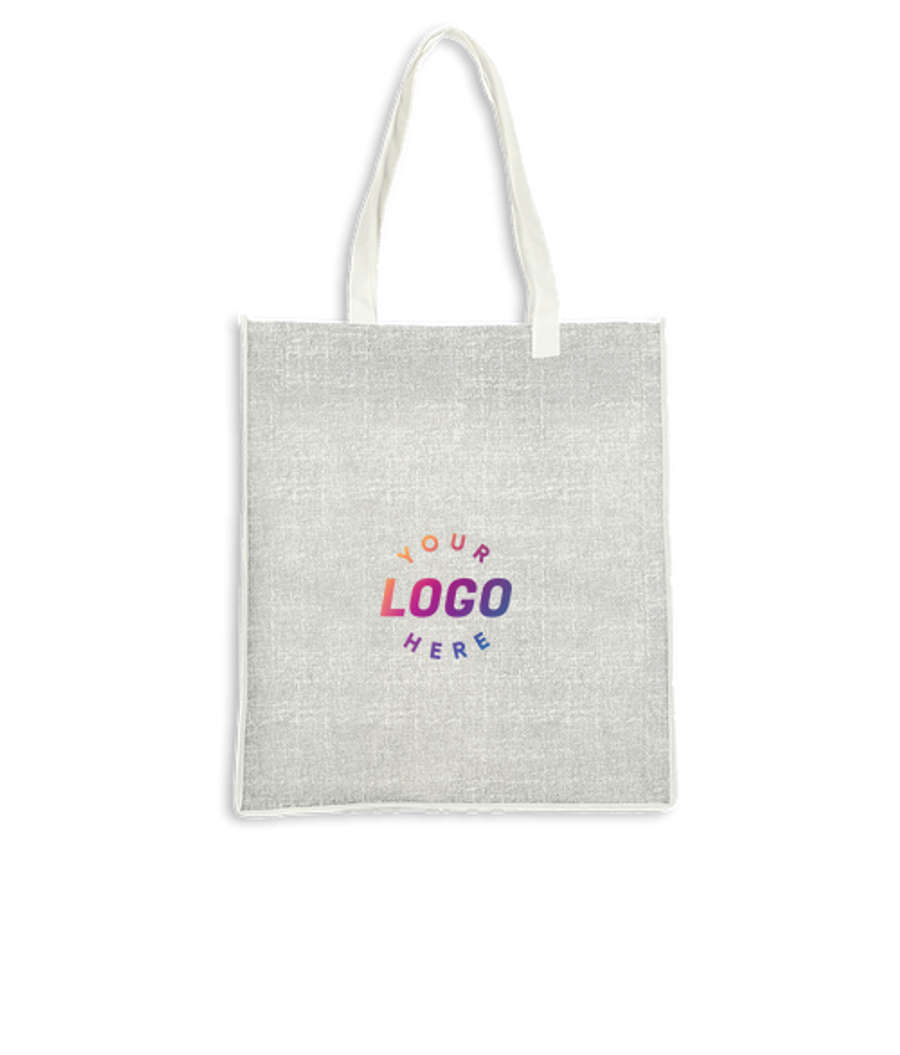 Apollo Recycled Non-Woven Convention Tote Bag in Black