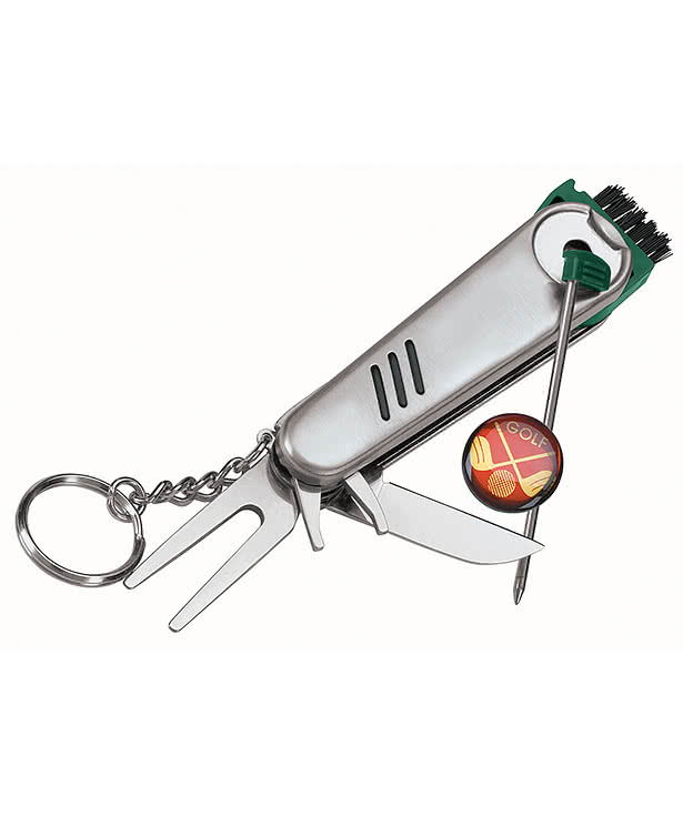 Laser Engraved Golf Tool Keychain