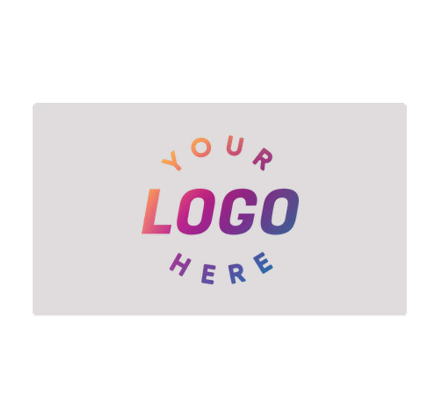 2" x 3.5" Horizontal Clear Plastic Business Cards in Clear