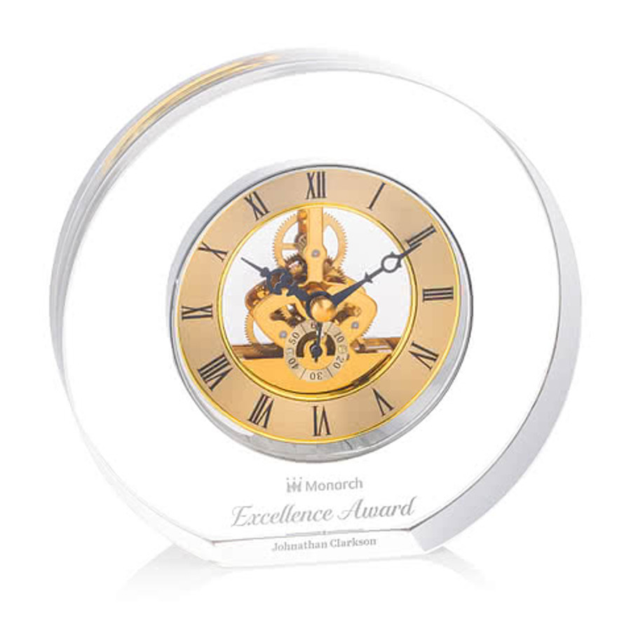 Wilkes Clock in Silver
