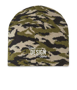 Cap America Camo Knit Beanie