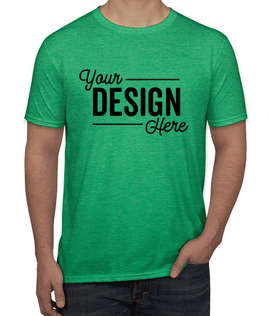 Canada - Gildan Softstyle Jersey T-shirt - Color: Heather Irish Green