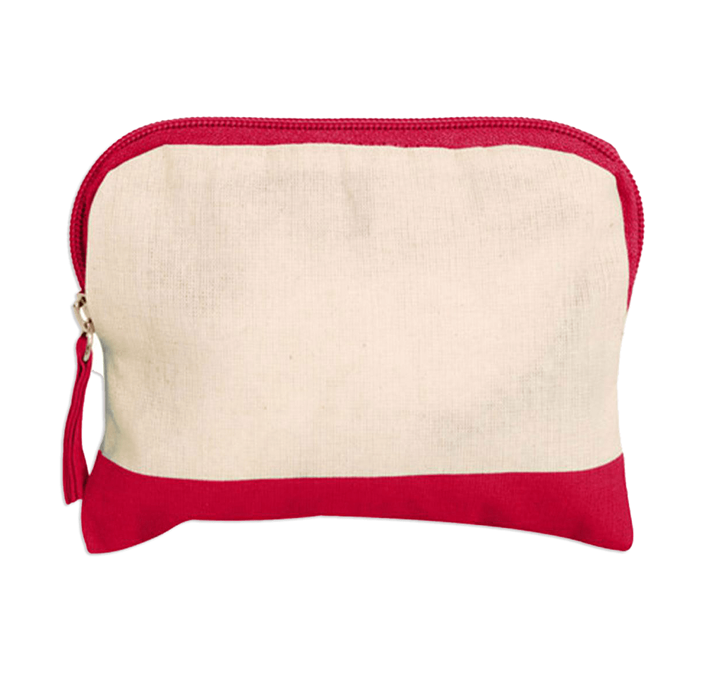 Full Color Cotton Colored Accent Accessory Pouch-default