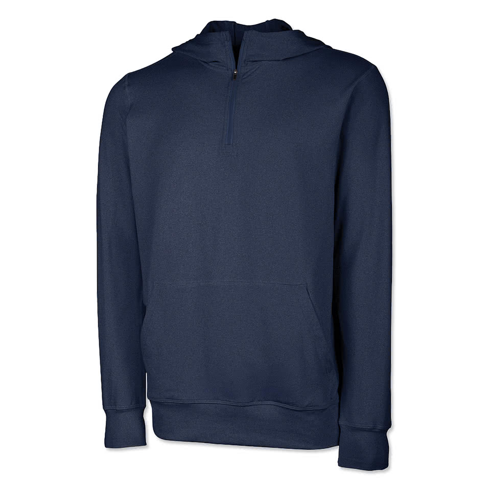 Charles River Pulse Hooded Quarter Zip Performance Shirt