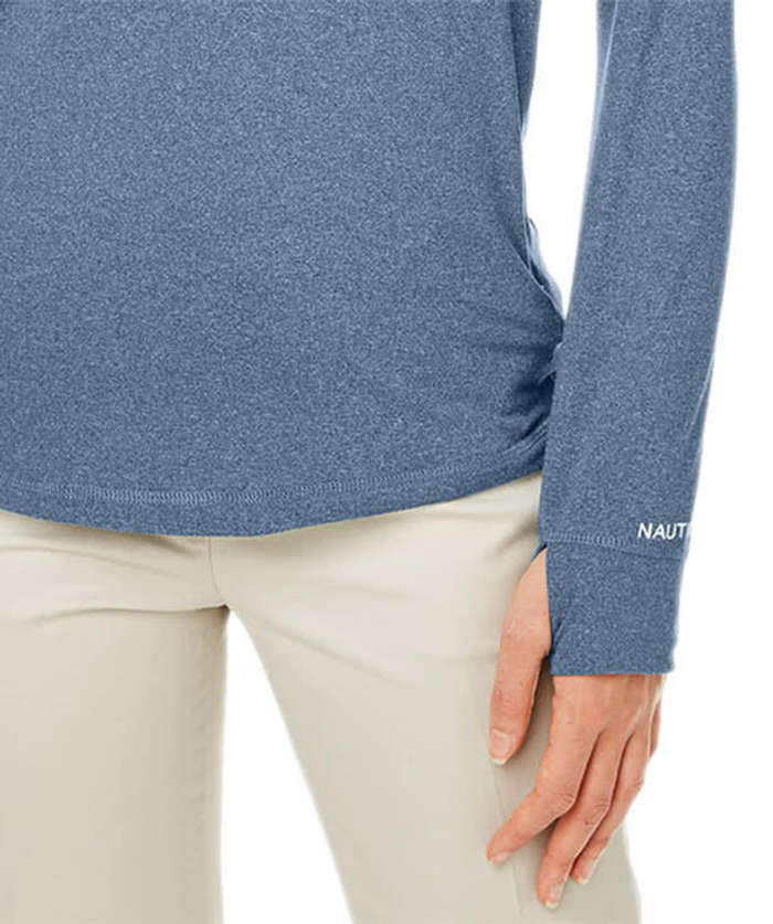 Nautica Women's Saltwater Performance Quarter Zip Sweatshirt