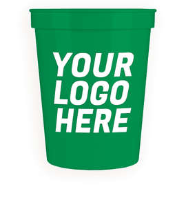 16 oz. Plastic Stadium Cup - Color: Green