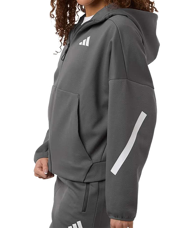 Adidas Women's Z.N.E Recycled Zip Hoodie | Custom Apparel - CustomInk