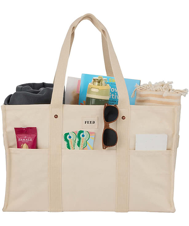 FEED Organic Cotton Large Market Tote Bag
