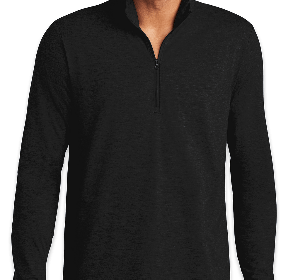 Sport-Tek Tri-Blend Quarter Zip Performance Shirt-default